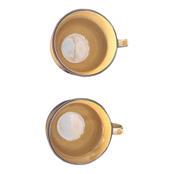 Vintage Korean Coffee Tea Mug Set 2 Children Playing Folk Music - Picture 9 of 10